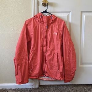 The North Face Women’s Medium Rain Jacket, Orange